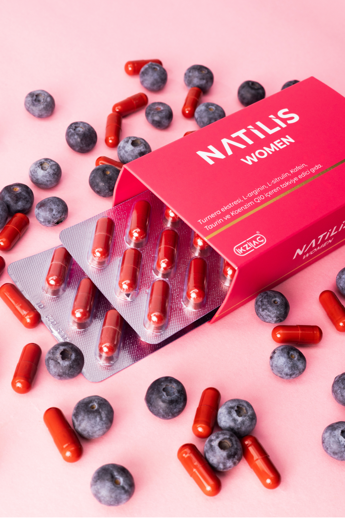 Natilis Women Turnera Ekstresi, L-Arginin, L-Sitrulin & Multivitamin Komplex Formül - 60 Kapsül