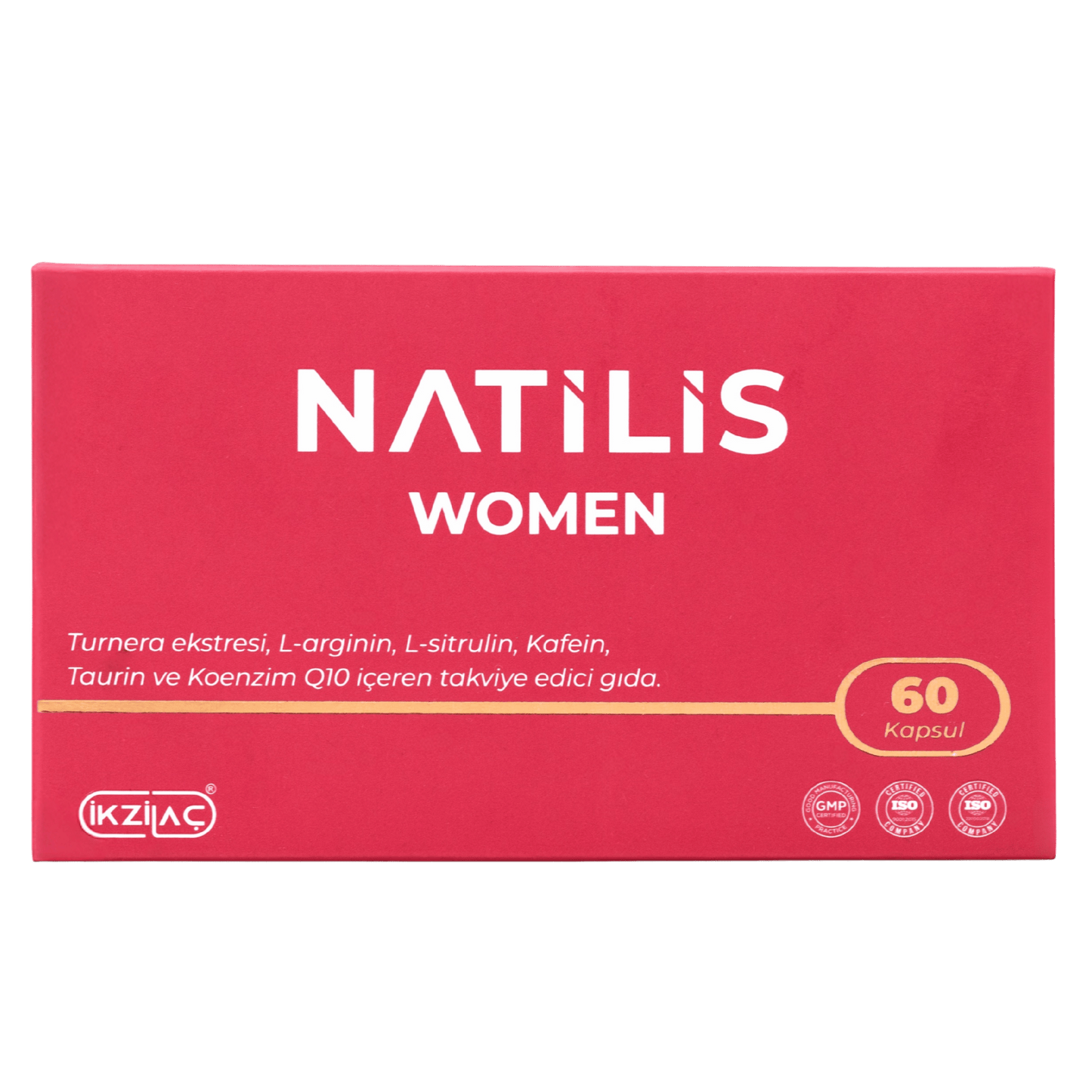 Natilis Women Turnera Ekstresi, L-Arginin, L-Sitrulin & Multivitamin Komplex Formül - 60 Kapsül