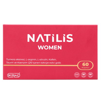 Natilis Women Turnera Ekstresi, L-Arginin, L-Sitrulin & Multivitamin Komplex Formül - 60 Kapsül