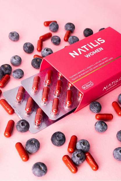 Natilis Women Turnera Ekstresi, L-Arginin, L-Sitrulin & Multivitamin Komplex Formül - 60 Kapsül